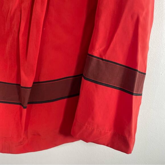 ModCloth Bea & Dot Red Christmas Holiday Ribbon Bow Circle Skirt 1X - Picture 9 of 11